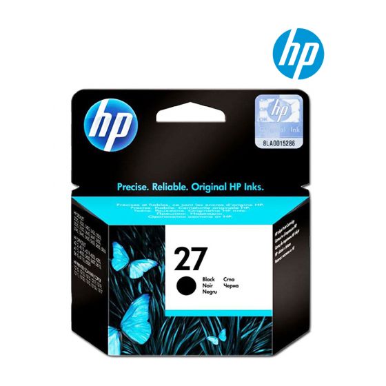 HP 27 Black Ink Cartridge (C8727A) for HP Officejet 4215, 4315, 6110, Deskjet 3747, 3520, 3550, 3650, 3320, 5650, 3420, PSC 1311, 1315 Printer