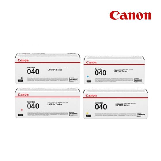 Canon Genuine 040 1 Set Original Toner| Balck| Cyan |Yellow |Magenta For Canon Color imageCLASS LBP712Cdn