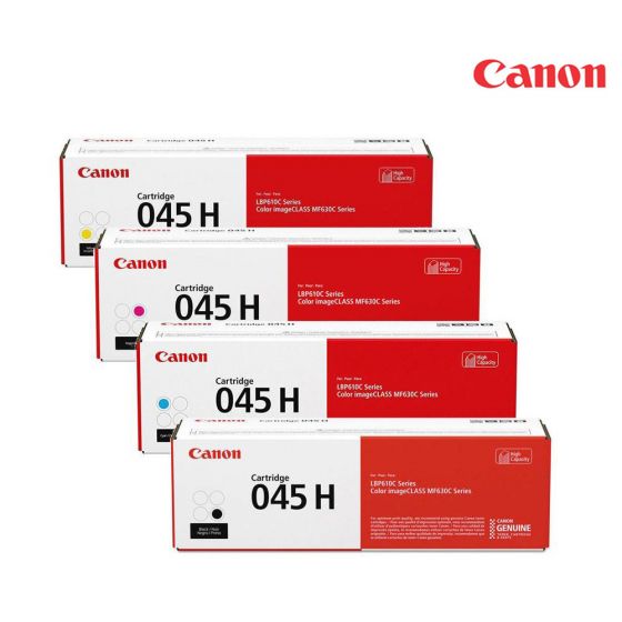 Canon 045H Toner Cartridge 1 Set | Black | Cyan | Magenta | Yellow for Canon 045 CRG045 CRG-045 Imageclass MF634cdw MF634cdw toner MF632cdw MF635CX printers