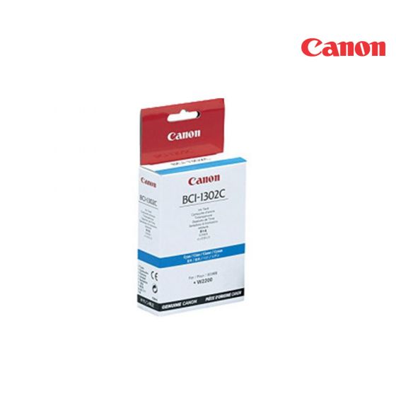 CANON BCI-1302C Cyan Ink Cartridge (7718A001) For Canon ImagePROGRAF W2200, W2200S Printers