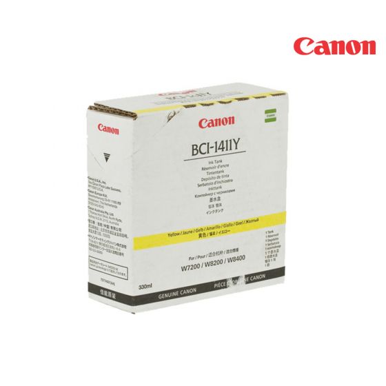 CANON BCI-1411Y Yellow Ink Cartridge (7579A001) For Canon ImagePROGRAF W7200, W8200 Printers