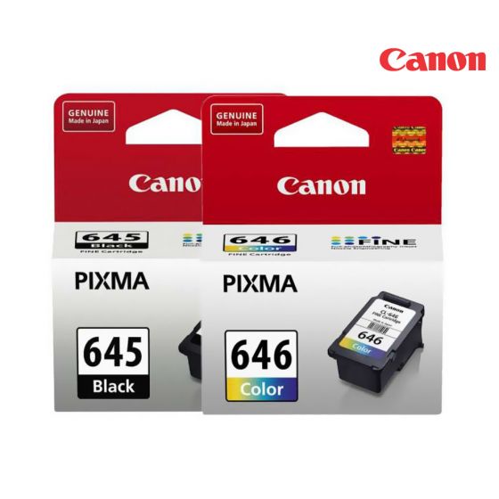 Canon CL-646/PG-645 Ink Cartridge 1 Set | Black | Colour| For Canon MG2560 printer
