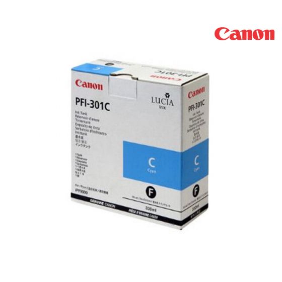 CANON PFI-301C Cyan Ink Cartridge  For imagePROGRAF iPF8000, iPF8000S, iPF9000, iPF9000S Printers