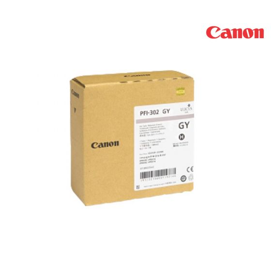 CANON PFI-302GY Grey Ink Cartridge For ImagePROGRAF iPF8100, iPF9100 Printers