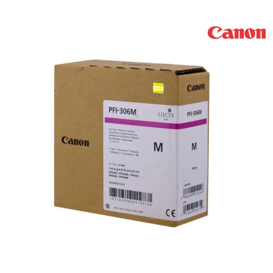 CANON PFI-306M Magenta Ink Cartridge For imagePROGRAF iPF8300, iPF8300S, iPF8400S, Graphic Arts Printers