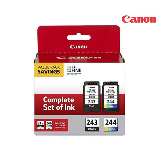 Canon PG-243/CL-244 Ink Cartridge 1 Set | Black | Colour| For PIXMA TS5320 Wireless All-in-One Printer
