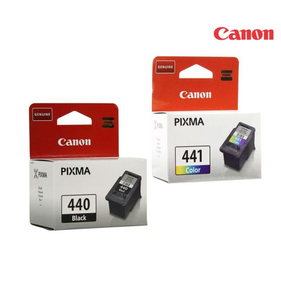 Canon PG-440/CL-441 Ink Cartridge 1 Set | Black | Colour| For PIXMA MG2140, MG2240, MG3140, MG3240, MG3540, MG4140, MG4240, MX374, MX394, MX434, MX454, MX474, MX514, MX524, MX534, MG3640, TS5140, MG3640S Printers