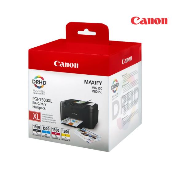 Canon PGI-1500XL Ink Cartridge 1 Set | Black | Colour| For Canon MAXIFY MB2050, MB2150, MB2155, MB2350, MB2750, MB2755 Printers