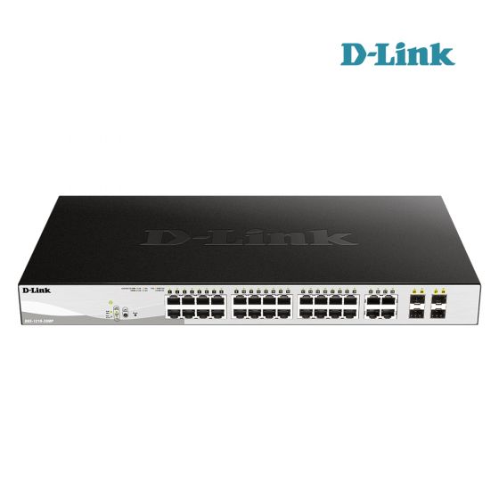 D LINK DGS-1210-28P 28-Port Gigabit Smart Managed PoE Switch