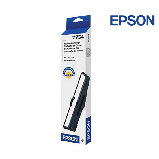 Epson 7754 Black Ribbon Cartridge  For Epson 4500 ActionPrinter,  5500,  L-750, 244, 243, 234, 214d,  EL-2415,  LQ1000,  1800, 1170, 1070 Plus, 1070, 1050 Plus, 1010, L-750, L-750, LQ-1000, 1050, 5500, 4500,  ERC-20,  Accel-213, 214, 29