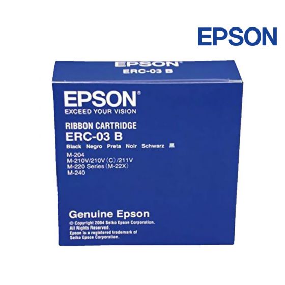 Epson ERC-03 Black Ribbon Cartridge For  Epson M-210V,  220,  220V,  240,  240V,  Burroughs Unisys AP 1317,  1318