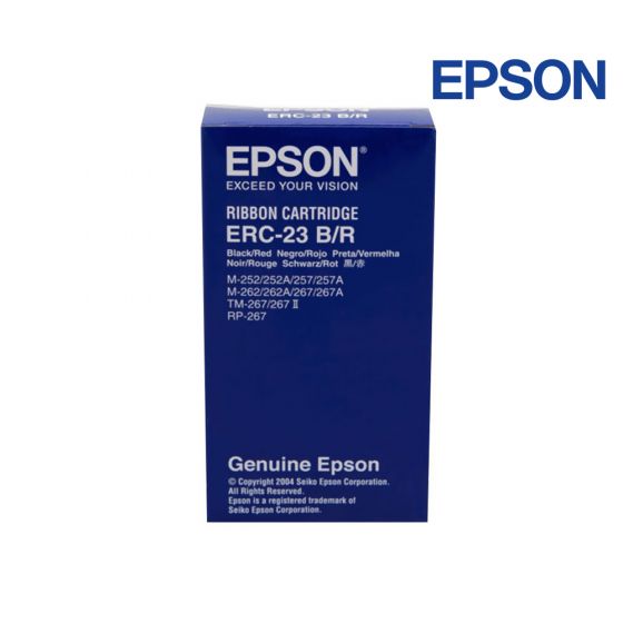 Epson ERC-23 Black Red Ribbon Cartridge For Epson M-250,  252,  255,  257,  260,  262,  264,  265,  280,  265, 267,  270,  U262,  Wincor Nixdorf ND 62  