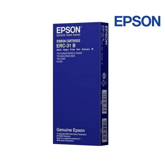Epson ERC-31 Black Ribbon Cartridge For Epson M-930,  TM-H5000,  H5200,  U590,  U925,  U950
