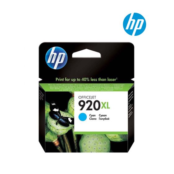 HP 920XL Cyan Officejet Ink Cartridge (CD972A) for HP Officejet 6500-E709a, 6000-E609a, 6500-E709n, 6500A-E710a, 7500A-E910a Printer