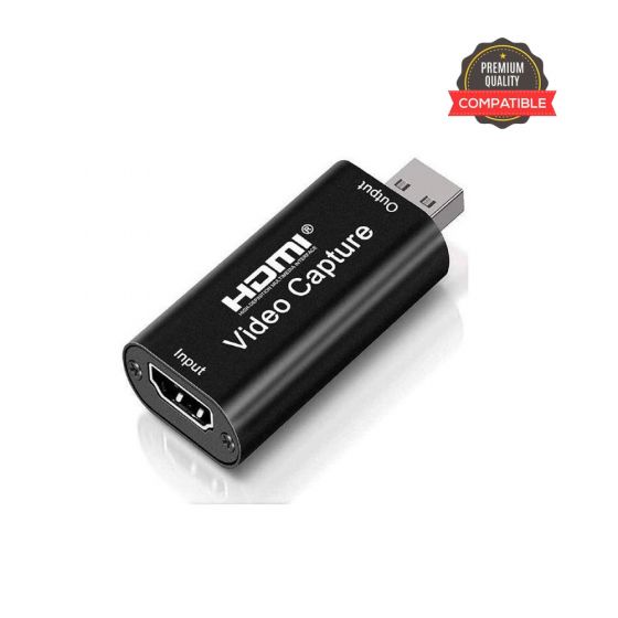 HDMI Video Capture,HDMI to USB 2.0 Audio Video Capture Cards, 1080p/4k Record Video Audio Grabber for Capture 1080p 60fps Content,HDMI Video Capture Conference （No External Power Required） 