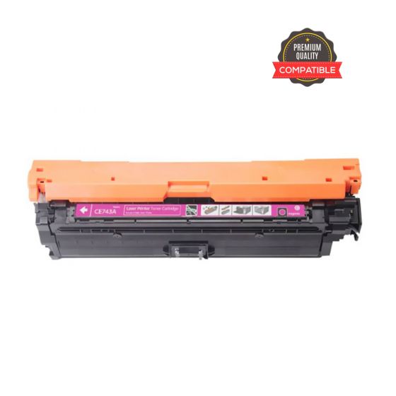 HP 307A (CE743A) Magenta Compatible Laserjet Toner Cartridge For HP Color LaserJet CP5225DN A3, CP5225n, CP5220, 5221, 5223, 5225, 5227, 5229 Printers 