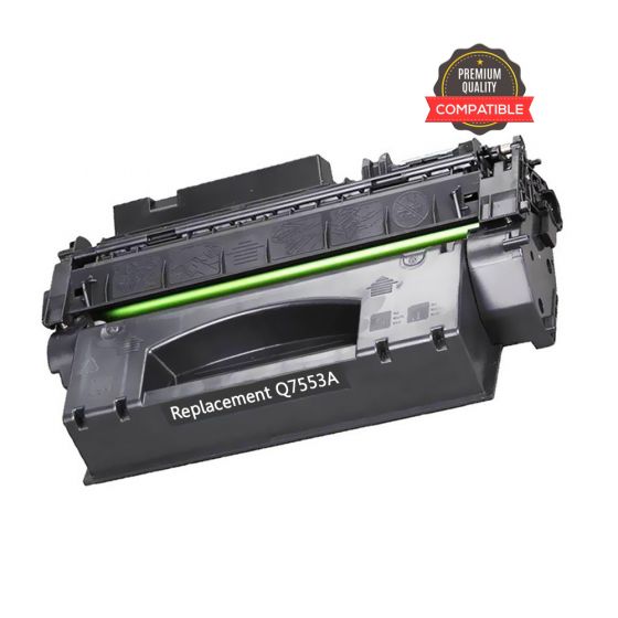 HP 53A (Q7553A) Black Compatible Laserjet Toner Cartridge  For HP LaserJet P2014, P2015, M2727nf MFP, M2727mfs MFP Printers
