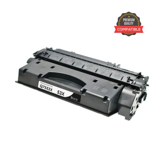 HP 53X (Q7553X) High Yield Black Compatible Laserjet Toner Cartridge For HP LaserJet P2014, P2015, M2727nf MFP, M2727mfs MFP Printers