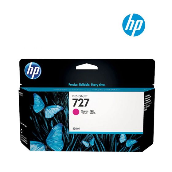 HP 727 130-ml Magenta Ink Cartridge (B3P14A) for HP Designjet T1500, T920, T2500 Printer