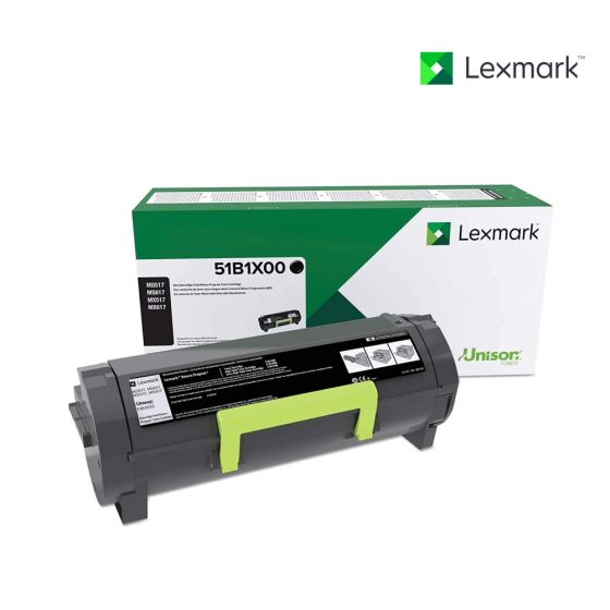 Lexmark 51B1X00 Black Toner Cartridge For Lexmark MS517, Lexmark MS517dn, Lexmark MS617, Lexmark MS617dn, Lexmark MX517, Lexmark MX517de, Lexmark MX617, Lexmark MX617de
