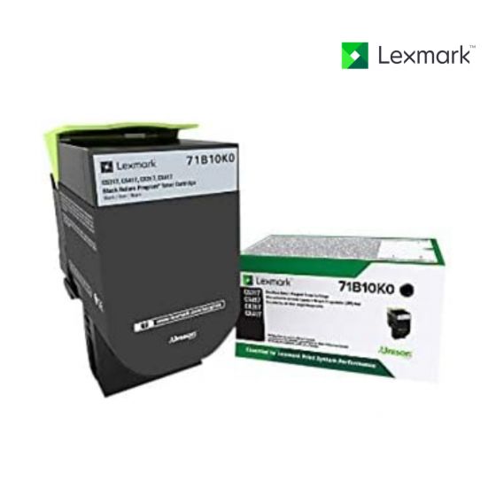 Lexmark 71B10K0 Black Toner Cartridge For Lexmark CS317dn, Lexmark CS417dn, Lexmark CS517de, Lexmark CX317dn, Lexmark CX417de, Lexmark CX517de