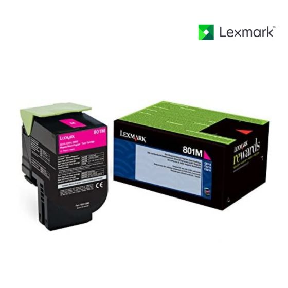 Lexmark 80C10M0 Magenta Toner Cartridge For Lexmark CX310dn, Lexmark CX310n, Lexmark CX410de, Lexmark CX410dte, Lexmark CX410e, Lexmark CX510de, Lexmark CX510dhe, Lexmark CX510dthe
