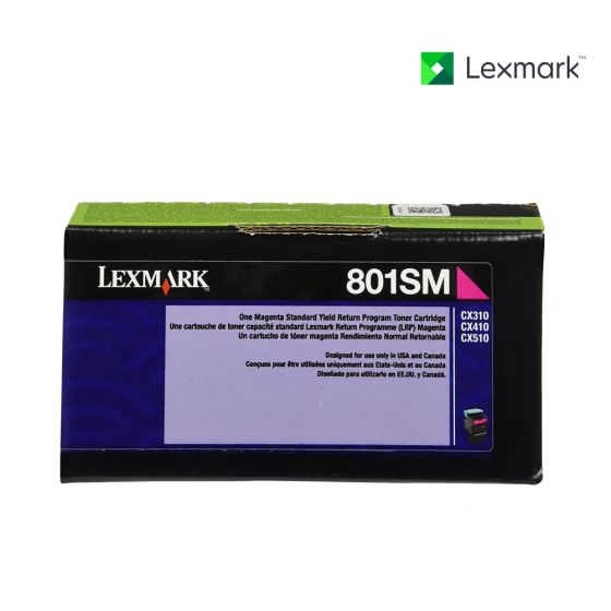 Lexmark 80C1SM0 Magenta Toner Cartridge For Lexmark CX310dn, Lexmark CX310n, Lexmark CX410de, Lexmark CX410dte, Lexmark CX410e, Lexmark CX510de, Lexmark CX510dhe, Lexmark CX510dthe
