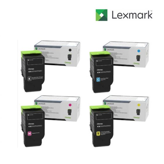 Lexmark C240X10-Black|C240X20-Cyan|C240X30-Magenta|C240X40-Yellow 1 Set Toner Standard Cartridge For Lexmark C2425, Lexmark C2425dw, Lexmark C2535, Lexmark C2535dw, Lexmark C2640, Lexmark MC2425, Lexmark MC2425adw Printers