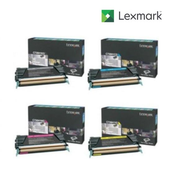 Lexmark C5340KX-Black|C5340CX-Cyan|C5340MX-Magenta|C5340YX-Yellow 1 Set Standard Toner Cartridge For  Lexmark C534, Lexmark C534dn, Lexmark C534dtn, Lexmark C534n