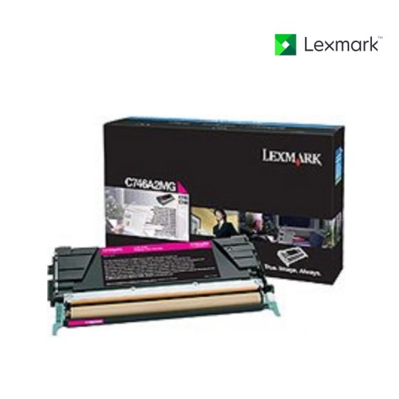 Lexmark C746A2MG Magenta Toner Cartridge For Lexmark C746dn, Lexmark C746dtn, Lexmark C746n, Lexmark C748de, Lexmark C748dte, Lexmark C748e