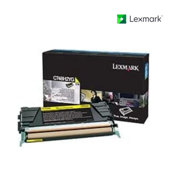 Lexmark C748H2YG Yellow Toner Cartridge For Lexmark C748de, Lexmark C748dte, Lexmark C748e