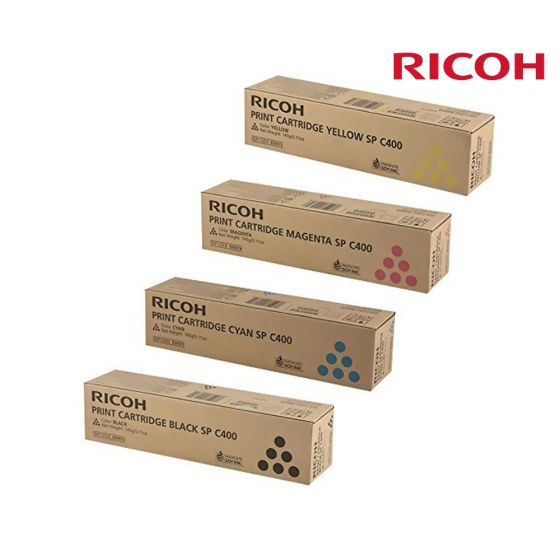 Ricoh C400 Toner Cartridge 1 Set | Black | Colour|For Ricoh Aficio MP C400, MP C300 Printers