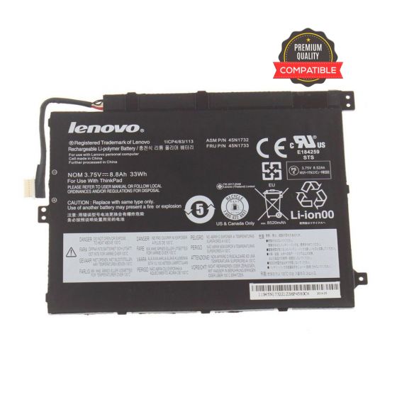 LENOVO 45N1728 Replacement Laptop Battery      45N1726     45N1727     45N1728     45N1729     45N1732     45N1733     1ICP4/83/113-2