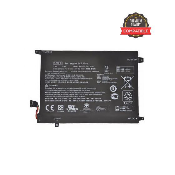 HP/COMPAQ DO02XL Replacement Laptop Battery      DO02XL     DO02033XL     HSTNN-LB6Y     HSTNN-DB7E     TPN-I121     TPN-I122     810985-005     810749-2C1     810749-421