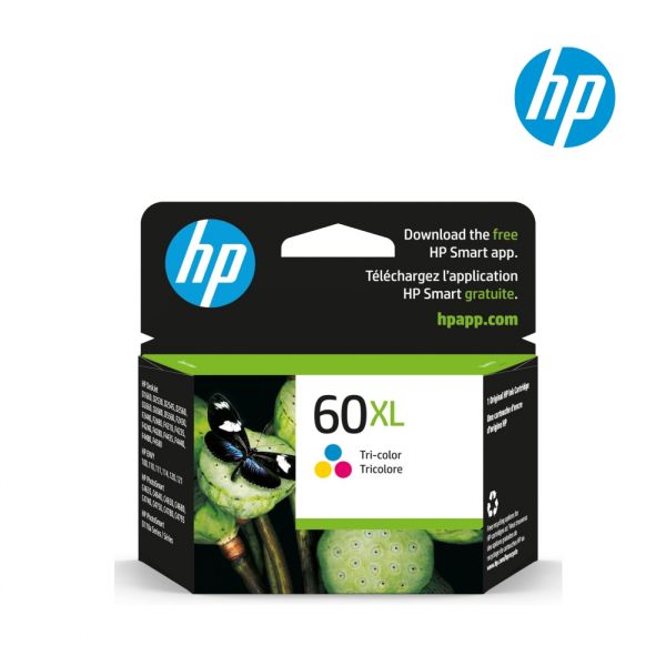 HP 60XL Tri-Color Ink Cartridge (CC644WN) for HP Deskjet F4280, D2530 , D2545, D2660, D1660, D2680, D2560, Photosmart C4795, D110a, C4780 Printer