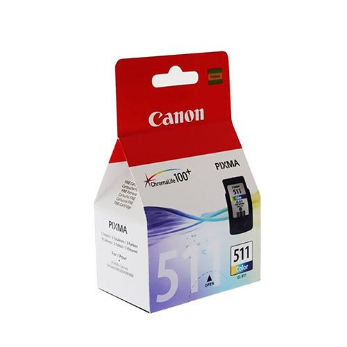 CANON CL-511 Tri-color Ink Cartridge For Canon PIXMA iP2700, iP2702,  MP230, MP240, MP250, MP260, MP270, MP280, MP480, MP490, MP495, MX320, MX330, MX340, MX350,  MX360, MX410, MX420 Printers