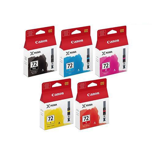 Canon PGI-72 Ink Cartridge 1 Set | Black | Colour| For Canon PIXMA iX5000, iX4000i, P3500, iP4200, iP3300