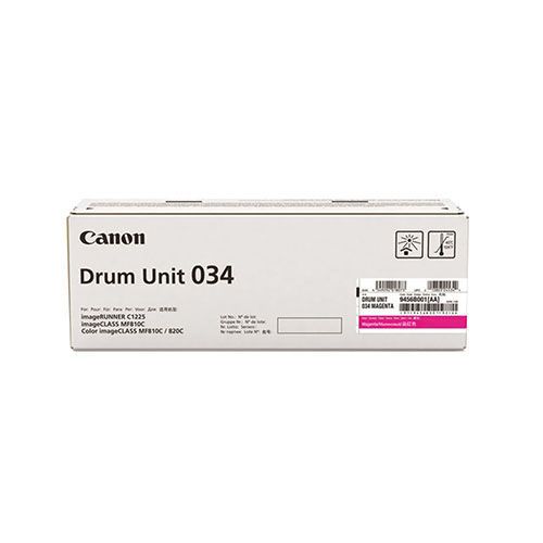 Canon 034 Magenta Drum Unit For Canon imageCLASS MF810Cdn, MF820Cdn Printers