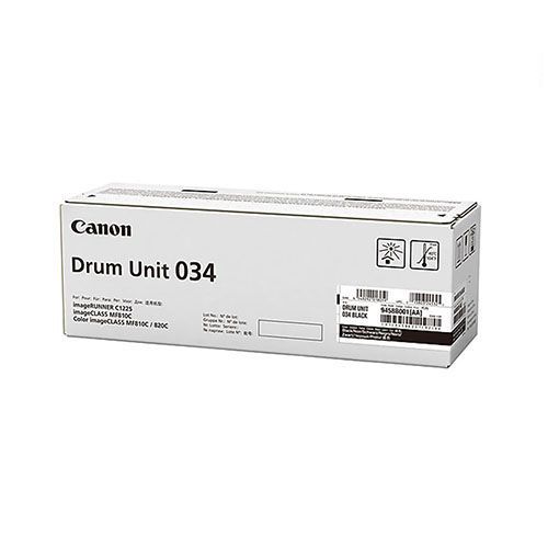 Canon 034 Black Drum Unit For Canon imageCLASS MF810Cdn, MF820Cdn Printers