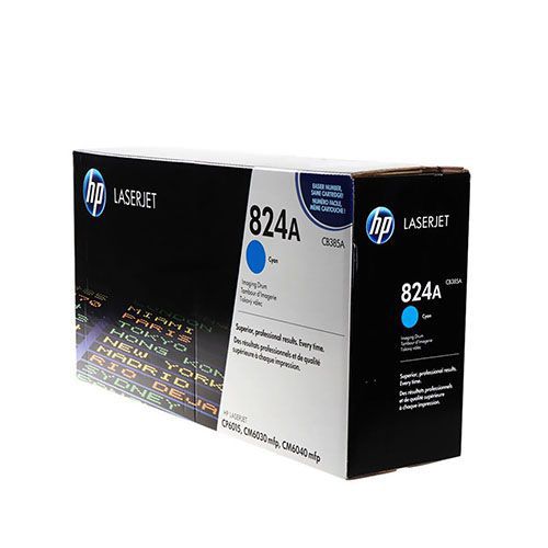 HP 824A Cyan Image Drum (CB385A) For HP 824A (CB381A) Cyan Original Laserjet Toner CartridgeHP Color LaserJet CP6015de, CP6015de, CP6015dn, CP6015dn, CP6015n,, CP6015x, CP6015x, CP6015xh, CP6015xh Printers