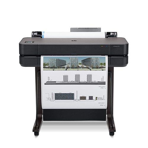 HP DesignJet T630 Large Format Wireless Plotter Printer - 24"  (Compatible with HP 712 Black , 712 Cyan , 712 Yellow , 712 Magenta DesignJet Ink Cartridges)