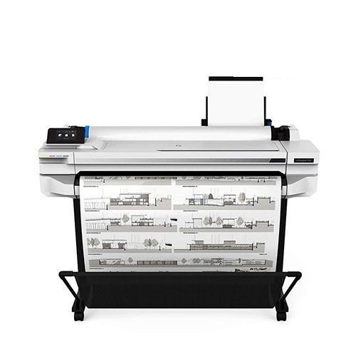 HP DesignJet T525 Large Format Wireless Plotter Printer - 36" ( Compatible with HP 711 Black, HP 711 Cyan,  711 Yellow,  711 Magenta,  HP 711 (C1Q10A) Printhead Replacement Kit)