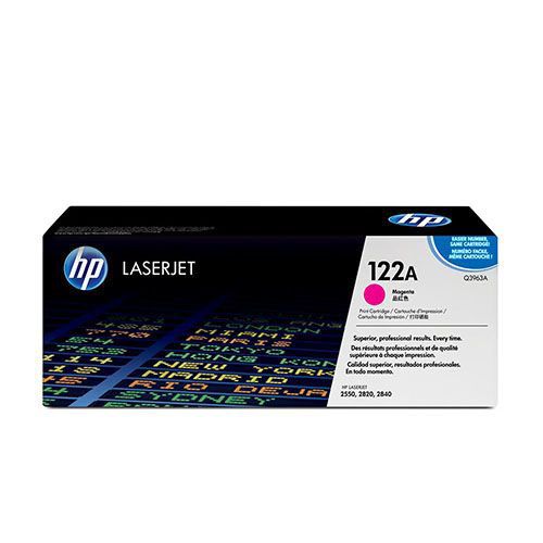 HP 122A (Q3963A) Magenta Original LaserJet Toner Cartridge For HP Color LaserJet 1500, 1500L, 1500Lxi, 2500, 2500L, 2500Lse. 2500n. 2500tn. 2550, 2550L, 2550Ln, 2550n, 2820, 2840 Printers 