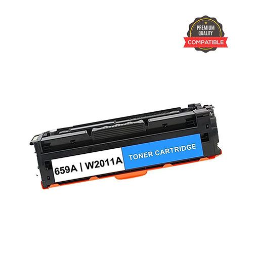 HP 659A COMPATIBLE TONER CARTRIDGE (W2011A) (CYAN) FOR HP COLOR LASERJET ENTERPRISE M856DN, MFP M776Z, MFP 776ZS, MFP M776DN, M856X PRINTERS