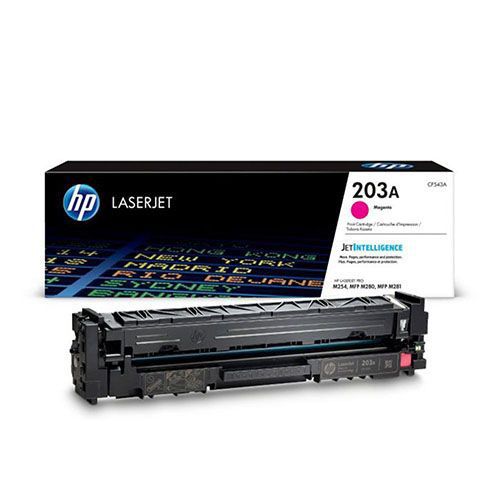 HP 203A (CF543A) Magenta Original LaserJet Toner Cartridge For HP Color LaserJet Pro M254dw M254nw, MFP M280nw MFP M281fdn, MFP M281fdw Printers 