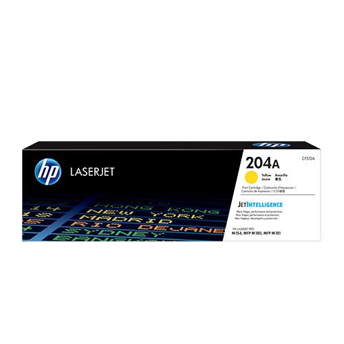 HP 204A (CF512A) Yellow Original LaserJet Toner Cartridge For HP Color LaserJet Pro M154, MFP M180 Printer series