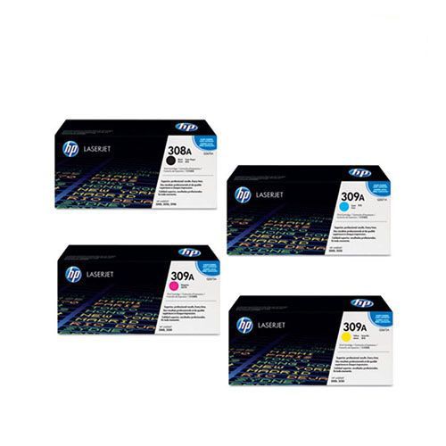 HP 309A 1 Set Original Toner Black Cyan Yellow Magenta For HP Color LaserJet 3500, 3500N, 3550, 3550N, 3700, 3700DN, 700DTN, 3700N Printers