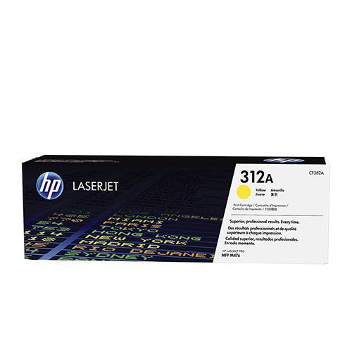 HP 312A (CF382A) Yellow Original Laserjet Toner Cartridge For HP Color LaserJet Pro MFP M476dn, MFP M476dw, MFP M476nw Printers