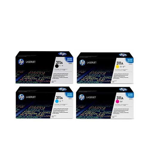 HP 311A 1 Set Original Toner Black Cyan Yellow Magenta For HP Color LaserJet 3700, 3700dn, 3700dtn, 3700n Printers