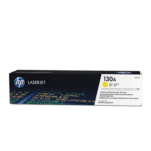 HP 130A (CF352A) Yellow Original Laserjet Toner Cartridge For HP LaserJet Pro Color MFP M176, MFP M177 Printer series